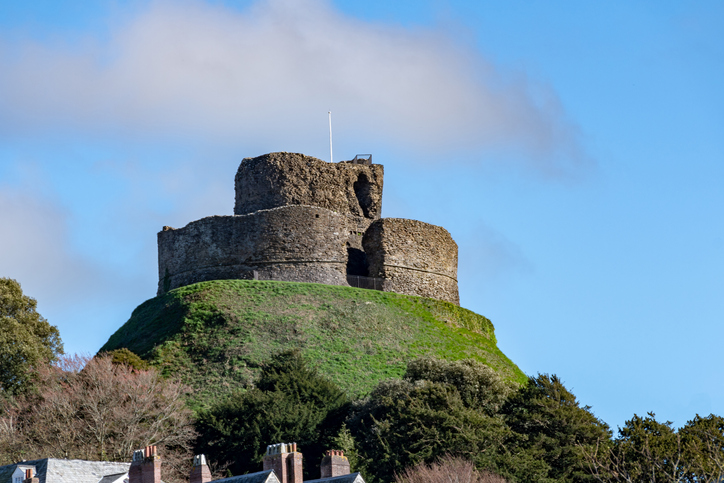 Launceston Castle, hill fort in Cornwall